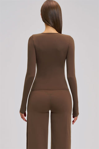 The Dynamic Long Sleeve T-shirt Straight Leg Pants 2-Piece Set