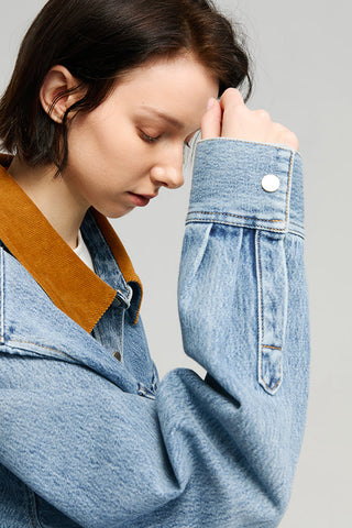 California Sunset Denim Shirt HJ902 - Glamourous Grace