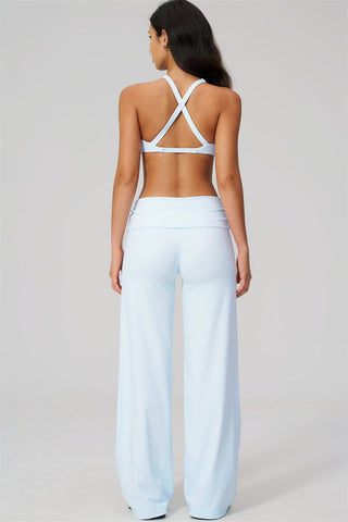The Daring Sports Bra Straight Leg Pants 2-Piece Set