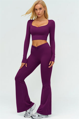 The Lushness Long Sleeve Crop top