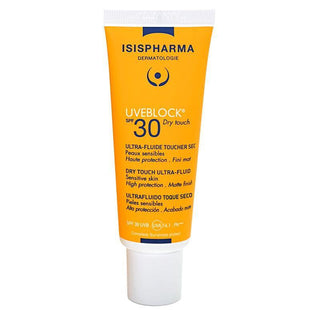 Isispharma Uveblock SPF30 Dry Touch Ultra-Fluid Sunscreen for Oily Skin - Non-Greasy, Moisturizing, SPF 30 Sun Protection - Glamourous Grace