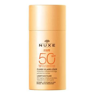 Nuxe Sun SPF 50 Facial Sunscreen: Lightweight Anti-Aging Sun Protection for Face, Water Resistant - 50ml - Glamourous Grace