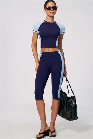 The Sandstone T-shirt Capri Leggings 2-Piece Set