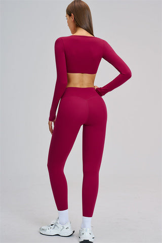 The Zestful Long Sleeve Crop Top