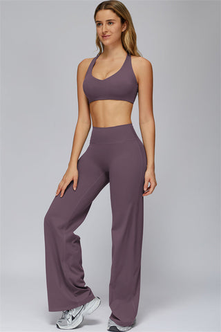 The FlexCore Sports Bra Flared Leggings 2-Piece Set