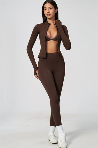 The Seraphine Jacket Sports Bra Leggings 3-Piece Set