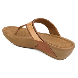 Paloma- Brown Thong Slip-Ons
