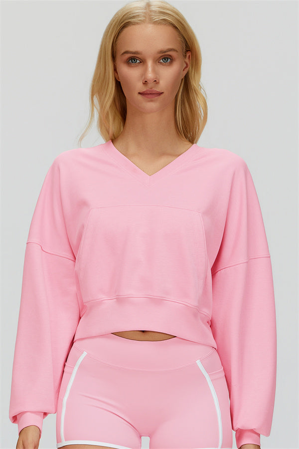 The Whisper V-Neck Hoodie - Glamourous Grace