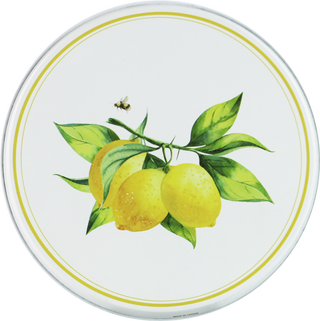 Tin Burner Cover Set, Fresh Lemons
