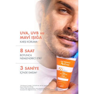 Avene Fragrance-Free Sunscreen Cream for Dry Skin SPF50+ - Water-Resistant & Moisturizing - Glamourous Grace