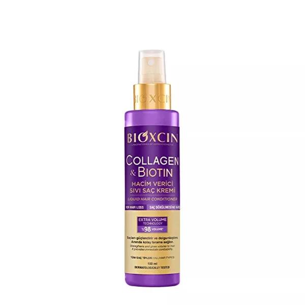 Bioxcin Collagen & Biotin Volumizing Hair Conditioner: Thicken Fine Hair & Prevent Hair Loss - Strengthens, Adds Volume, Ideal for Sensitive Scalps - Glamourous Grace