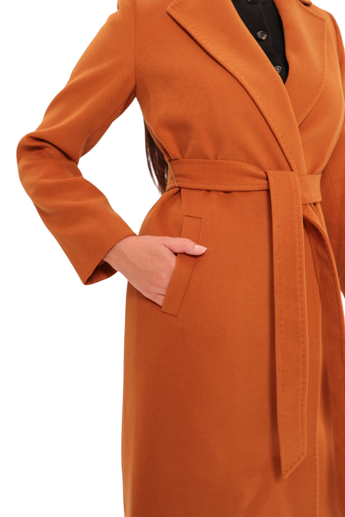 Harrington Classic Wraparound Overcoat in Cinnamon