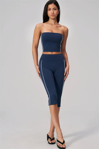 The Breathe Tube Top Capri Leggings 2-Piece Set
