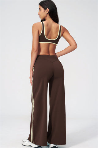The Evoke Sports Bra Straight Leg Pants 2-Piece Set