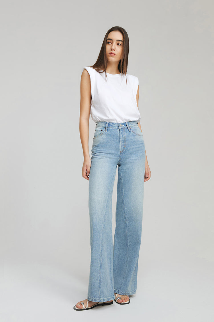 Angeles High Rise Baggy Jeans HJ103 - Glamourous Grace