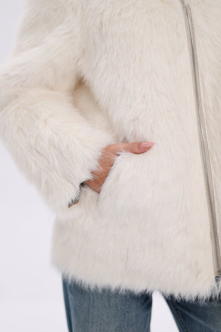 Reversible Hooded Wool Blend Jacket