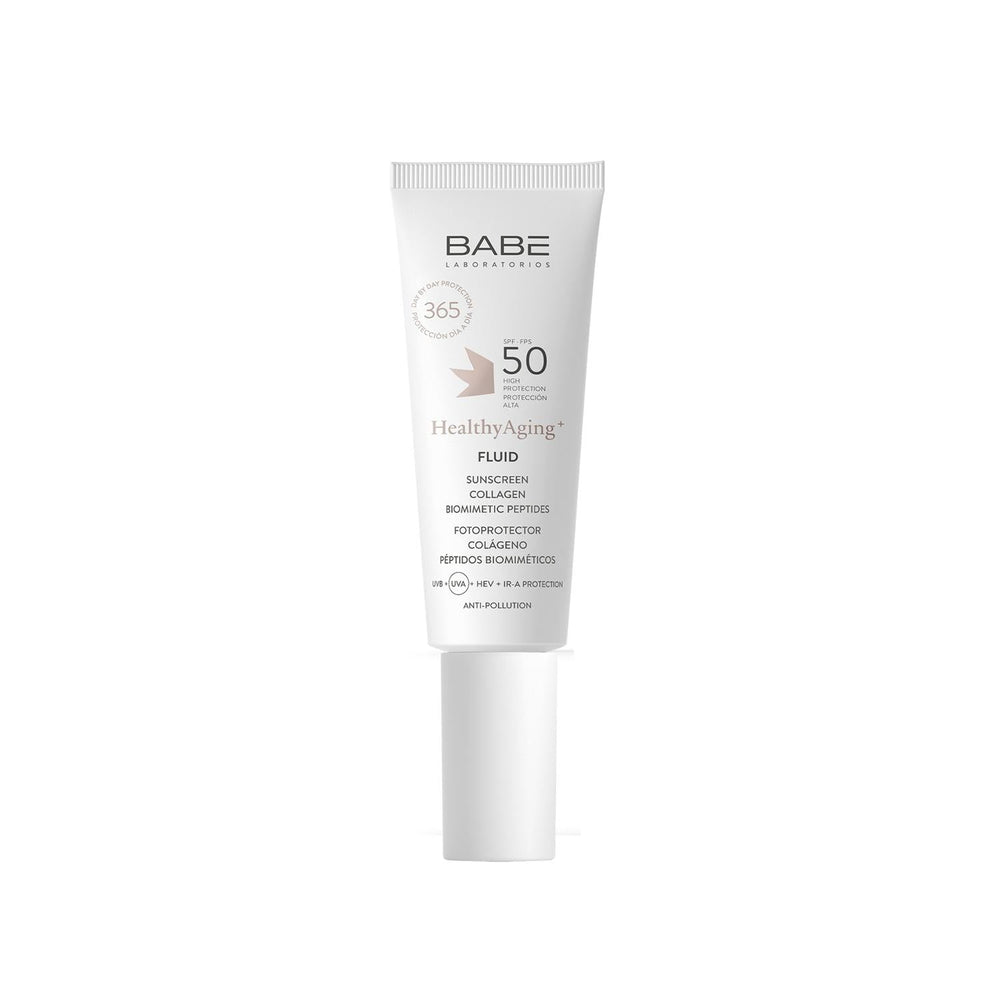Babe Fluid SPF50 Sunscreen: Anti-Aging Formula, Broad Spectrum Protection, Lightweight, Protects from Sun Damage (50ml) - Glamourous Grace