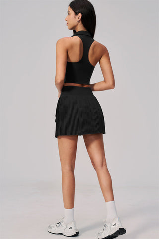 The Ziv Polo Crop Top Tennis Dress 2-Piece Set