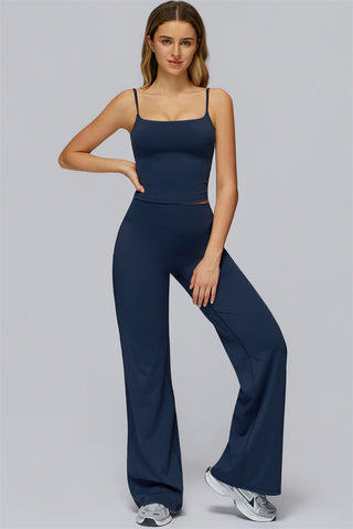 The FlexCore Crop Tank Flared Leggings 2-Piece Set