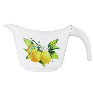 Reston Lloyd Melamine Batter Bowl with Pour Spout and Detachable Handle, Fresh Lemons