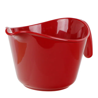 Reston Lloyd Melamine Batter Bowl with Pour Spout and Detachable Handle, Red