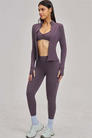 The Swoon Jacket Sports Bra Leggings 3-Piece Set