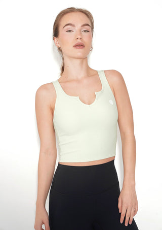 I Am Self Love Ribbed Quick-Dry Butter Mint Green Tank