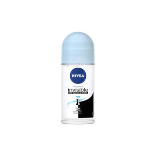 Nivea Invisible Black & White Pure Roll-On Deodorant: 48H Odor & Anti-Stain Protection, Alcohol-Free Formula - Glamourous Grace
