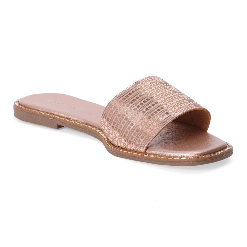 Lunelle – Rose Gold Slip-Ons - Glamourous Grace