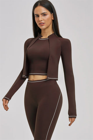 The Unbound Jacket Crop Top Leggings 3-Piece Set