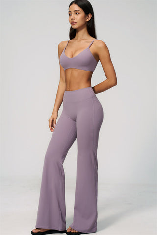 The Zura Sports Bra Flared Leggings 2-Piece Set
