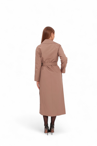 Jackie Trench Coat in British Tan