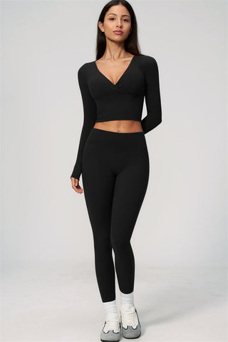 The Lox Long Sleeve Crop top Leggings 2-Piece Set