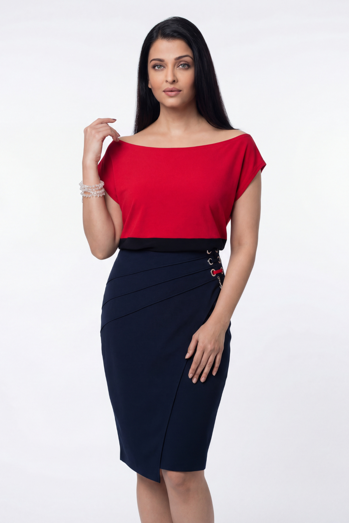 Red and Black Blouse, Greta