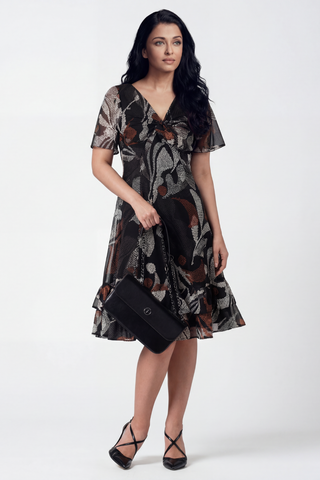 Floral Print Ruffle Dress, Lola