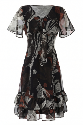 Floral Print Ruffle Dress, Lola