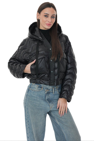 Lexi Cropped Jacket in Black