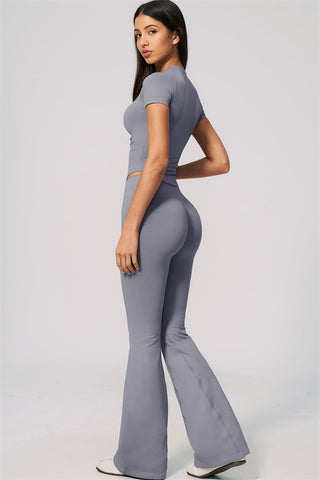 The Velvetine T-shirt Flared Leggings 2-Piece Set