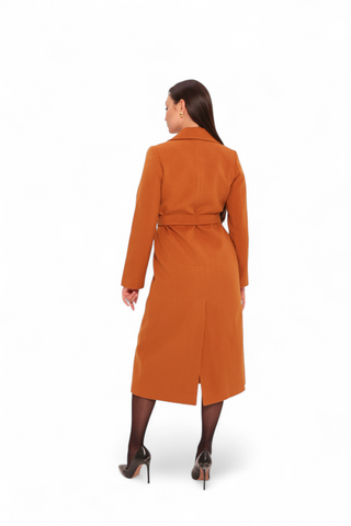 Harrington Classic Wraparound Overcoat in Cinnamon