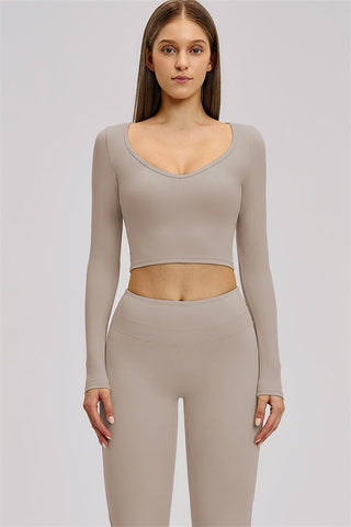 The Stride Long Sleeve T-shirt Flared Leggings 2-Piece Set