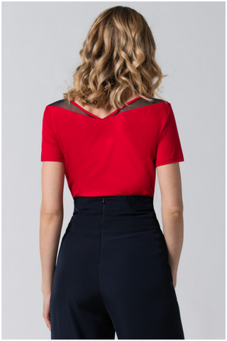 Red Business Blouse, Lola