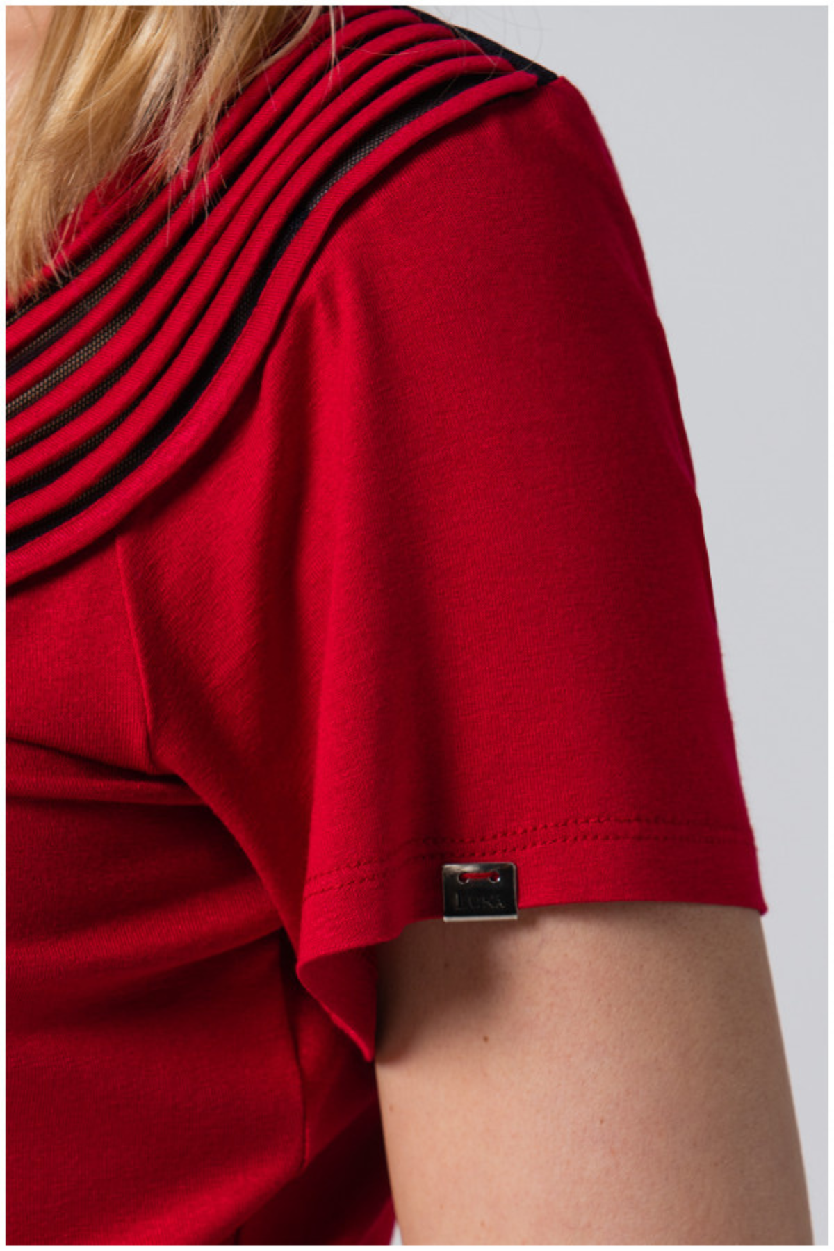 Red Business Blouse, Lola