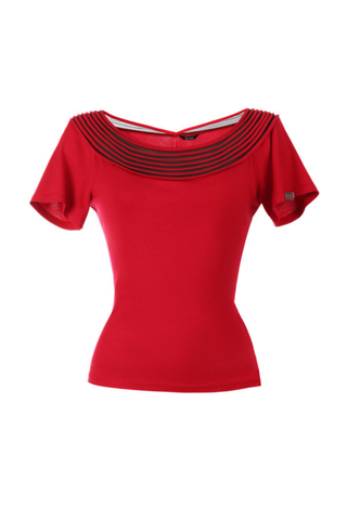 Red Business Blouse, Lola