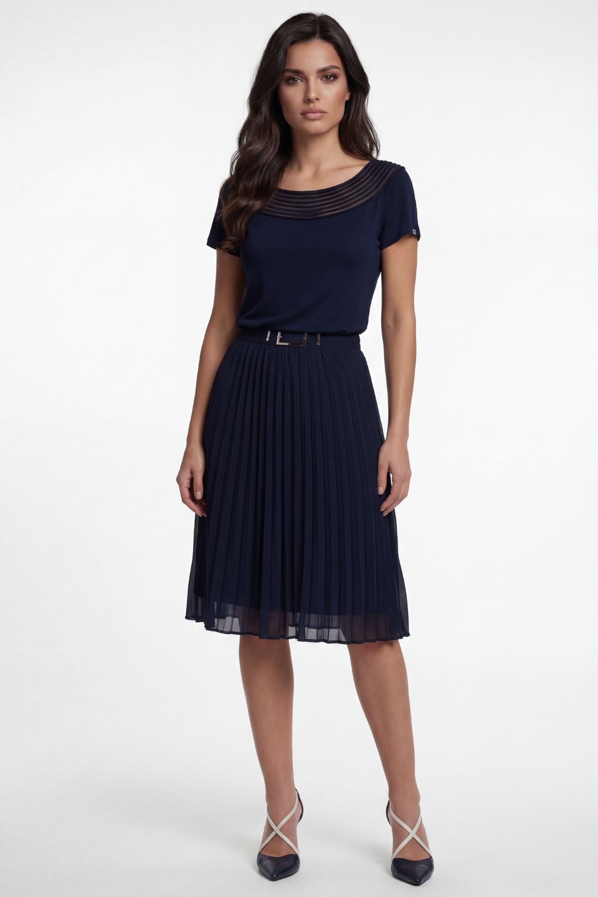 Navy Business Blouse, Lola