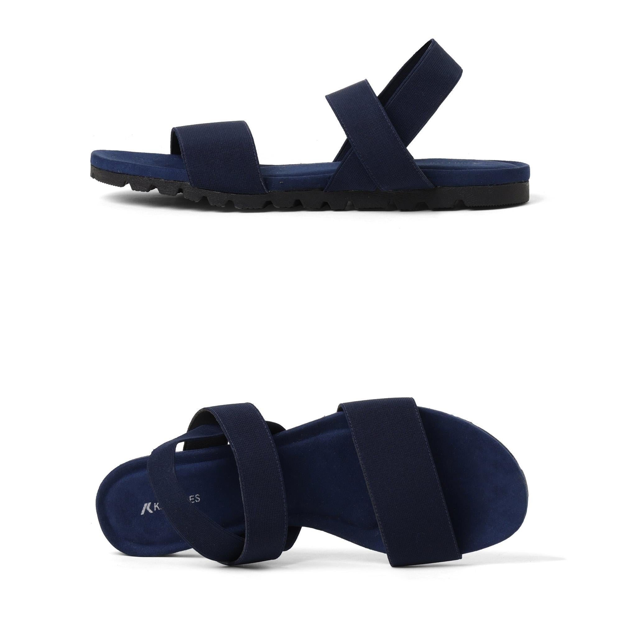 Gaia - Blue Casual Sandals - Glamourous Grace