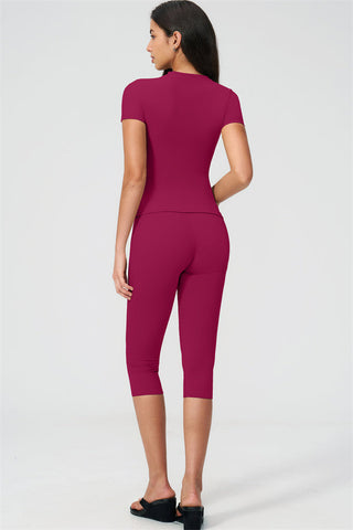 The Twirl T-shirt Capri Leggings 2-Piece Set