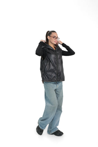 Reversible Light Insulated Vest Black | Leo