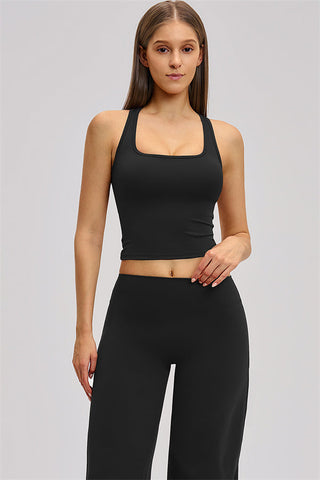 The Dynamic Crop Top Straight Leg Pants 2-Piece Set
