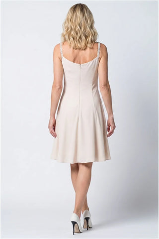Beige Short Dress, Lesli
