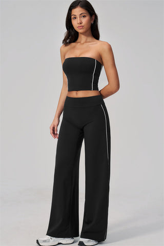 The Breathe Tube Top Straight Leg Pants 2-Piece Set